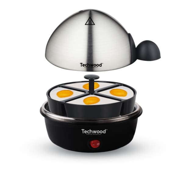 Cuiseur œufs TECHWOOD 350W Noir & inox (TO-007) Cuiseur œufs TECHWOOD 350W Noir & inox (TO-007)